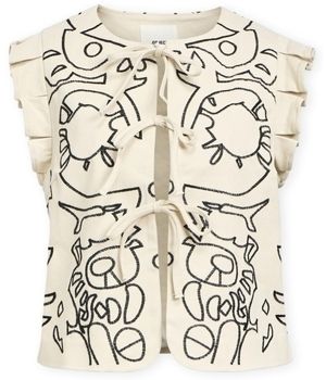 Blúzka Object  Maple Vest - Sandshell/Sky Captain