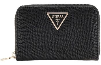 Peňaženky Guess  LAUREL SLG CARD  BLACK SWZG85 00400