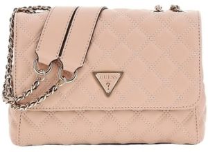 Kabelky Guess  GIULLY 2 CMPRTMNT CNVRTBLE FLP  LIGHT BEIGE HWQG87 48200