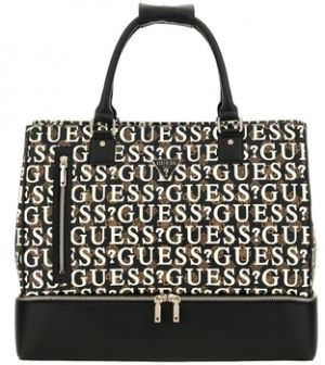 Veľká nákupná taška/Nákupná taška Guess  STARK ZIP BOTTOM SHOPPER TOTE  BROWN MULTI TWE927 04150