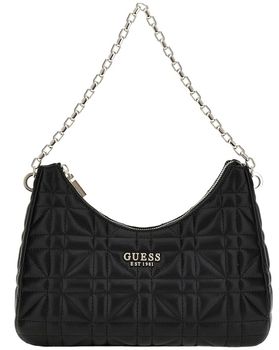 Kabelky Guess  ASSIA TOP ZIP SHOULDER BAG  BLACK HWQG84 99180