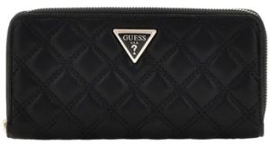 Peňaženky Guess  GIULLY SLG LARGE ZIP AROUND  BLACK SWQG87 48146