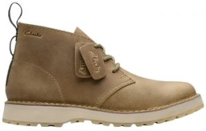 Polokozačky Clarks  SOLSBURY DB  Dark Sand Lea 26178987