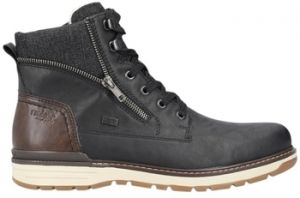 Polokozačky Rieker  39440  00-schwarz/toffee/schwarz 39440
