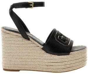 Sandále Guess  TANVEE BLACK/GOLD Noir