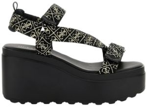 Sandále Guess  OCILIA2 BLACK PLATINO Noir