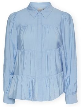 Blúzka Y.a.s  YAS Noos Pala Shirt - Kentucky Blue