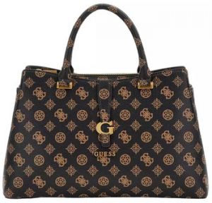 Kabelky Guess  KUBA TRI COMPARTMENT SATCHEL  MOCHA LOGO HWPA93 29060