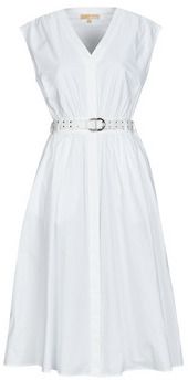 Dlhé šaty MICHAEL Michael Kors  COTTON POPLIN MIDI DRS