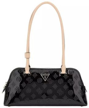 Kabelky Guess  ARNELA SHOULDER SATC BLACK LOGO Noir