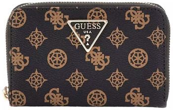 Peňaženky Guess  LAUREL SLG MEDIUM ZIP AROUND  MOCHA LOGO SWPG85 00140