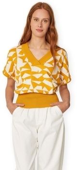 Svetre Skfk  Garazi-Gots Knit - Yellow/White