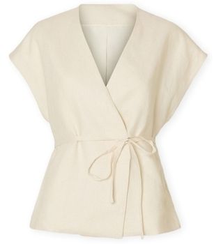 Blúzka Selected  W Top Lia Linen - Birch