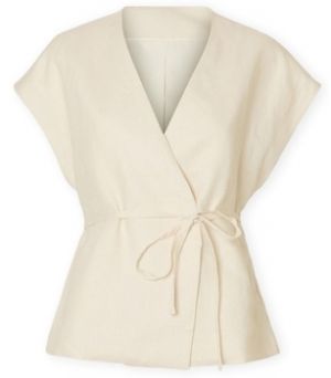 Blúzka Selected  W Top Lia Linen - Birch