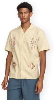 Košele s dlhým rukávom Rvlt Revolution  RVLT Cuban Shirt - Offwhite