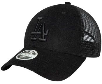 Šiltovky New-Era  LA DODGERS WOMENS FABRIC BLACK 9FORTY TRUCKER ADJUSTABLE CAP