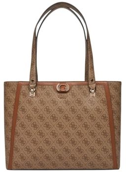 Kabelky Guess  NOLANA SML GIRLFRIEN LATTE LOGO/BROWN Beige