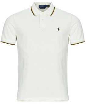 Polokošele s krátkym rukávom Polo Ralph Lauren  POLO COUPE DROITE EN COTON BASIC MESH COL FANTAISIE