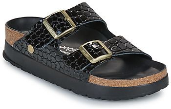 Šľapky Papillio  Arizona Flex Platf LENA Croc Black HEX