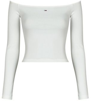 Tričká s dlhým rukávom Tommy Jeans  TJW SLIM ESSENTIAL BOAT NECK LS