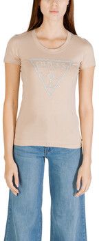 Tričká s krátkym rukávom Guess  SS CN SHINY TRIANGLE W5RI11 J1314