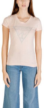 Tričká s krátkym rukávom Guess  SS CN SHINY TRIANGLE W5RI11 J1314