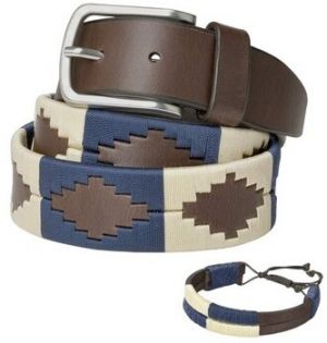 Opasky Pelpe  POLO Cinturón estilo argentino Beige