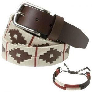 Opasky Pelpe  POLO Cinturón estilo argentino Granate