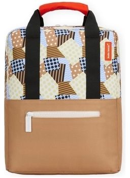 Ruksaky a batohy Hello Hossy  Patchwork Backpack - Brown
