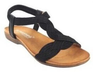 Univerzálna športová obuv Amarpies  Sandalia señora  23572 abz negro