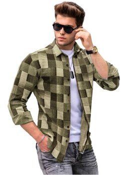 Košele s dlhým rukávom Madmext  MM67_CAMEL