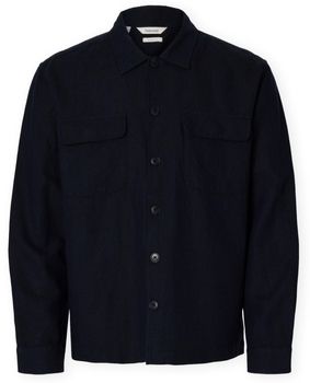 Košele s dlhým rukávom Selected  Noos Leroy Sun Shirt - Sky Captain