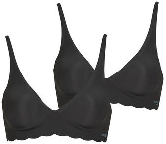 Trojuholníkové podprsenky Sloggi   ZERO Microfibre 2.0 Soft Bra PACK DE 2