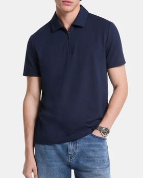 Tričká s krátkym rukávom MICHAEL Michael Kors  CS552HOHFK SLEEK PIQUE SS ZIP