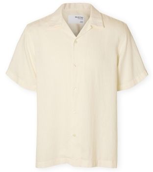 Košele s dlhým rukávom Selected  Noos Regnoa Shirt - Egret
