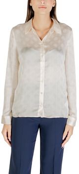 Košele a blúzky Guess  LS MARTHE LOGO SHIRT W5YH1A WHCR2
