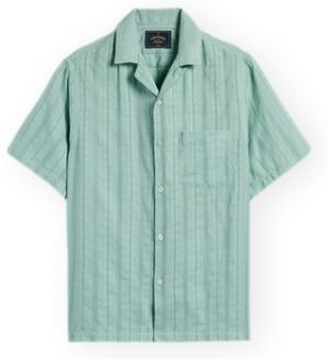 Košele s dlhým rukávom Portuguese Flannel  Almada Shirt - Green
