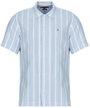 Košele s krátkym rukávom Tommy Hilfiger  LINEN BLEND STRIPED SS RF SHIRT