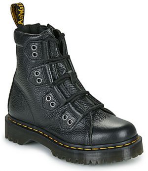 Polokozačky Dr. Martens  1460 Lace To Toe Boot Black Milled Nappa