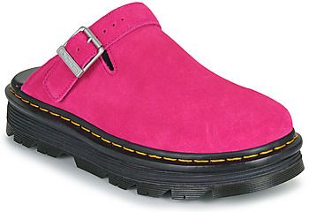Šľapky Dr. Martens  ZebZag Mule Mule Fuchsia Pink EH Suede