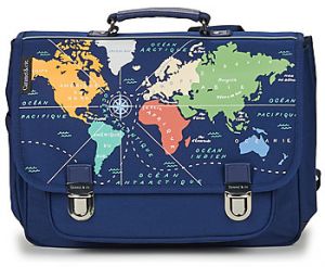 Školské tašky a aktovky CARAMEL & CIE  CARTABLE 38 CM MAPPEMONDE