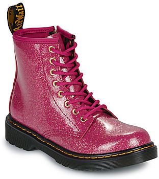Polokozačky Dr. Martens  1460 J Fuchsia Silver Nebula Glitter