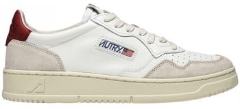 Módne tenisky Autry  Medalist Low Suede W - White/Red