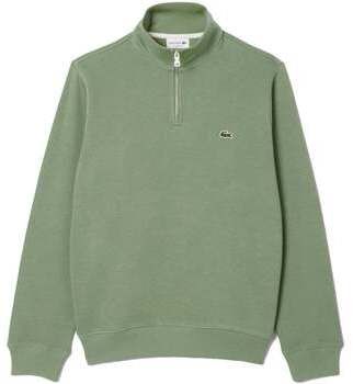 Mikiny Lacoste  Zip-Up High Neck Interlock Sweatshirt Thyme