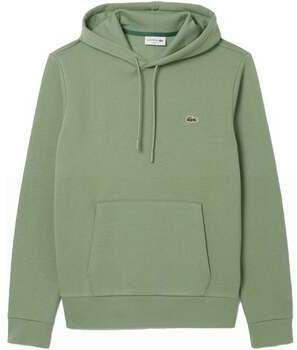 Mikiny Lacoste  Fleece Hoodie Pastel Green