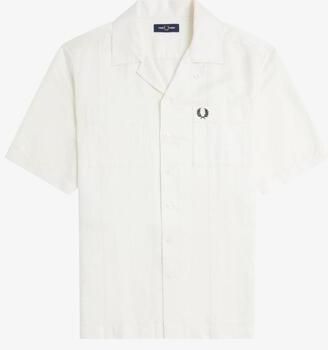Košele s dlhým rukávom Fred Perry  LINEN BLEND REVERE COLLAR S