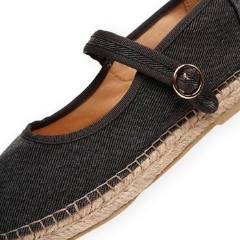 Balerínky/Babies Paez  Mary Jane Raw W - Essential Charcoal