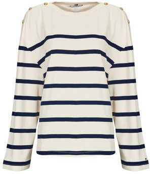Tričká s dlhým rukávom Tommy Hilfiger  LWK GOLD BUTTON BOAT-NK LS TEE