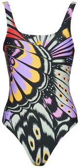Plavky jednodielne adidas  FARM Graphic U-back Swimsuit