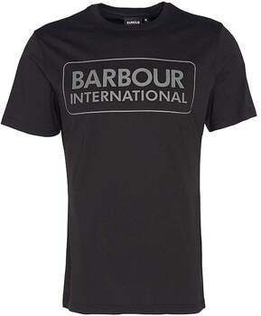 Tričká s krátkym rukávom Barbour  Essential Large Logo T-Shirt Black/Pewter